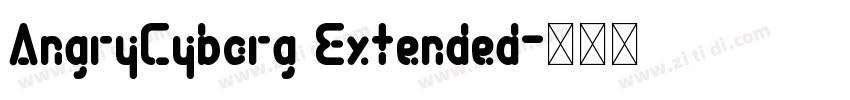 AngryCyborg Extended字体转换